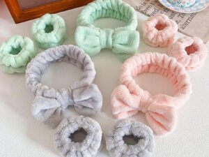 High Quantity Flannel Hairbands Elastic Headband Wristband